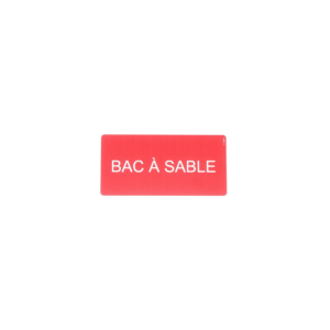 Panneau Bac à Sable - PVC 1mm - 200x100mm
